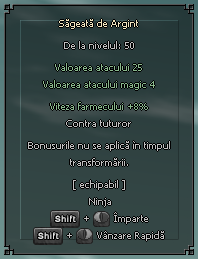 A tárgy leírása: Ezüst Nyíl