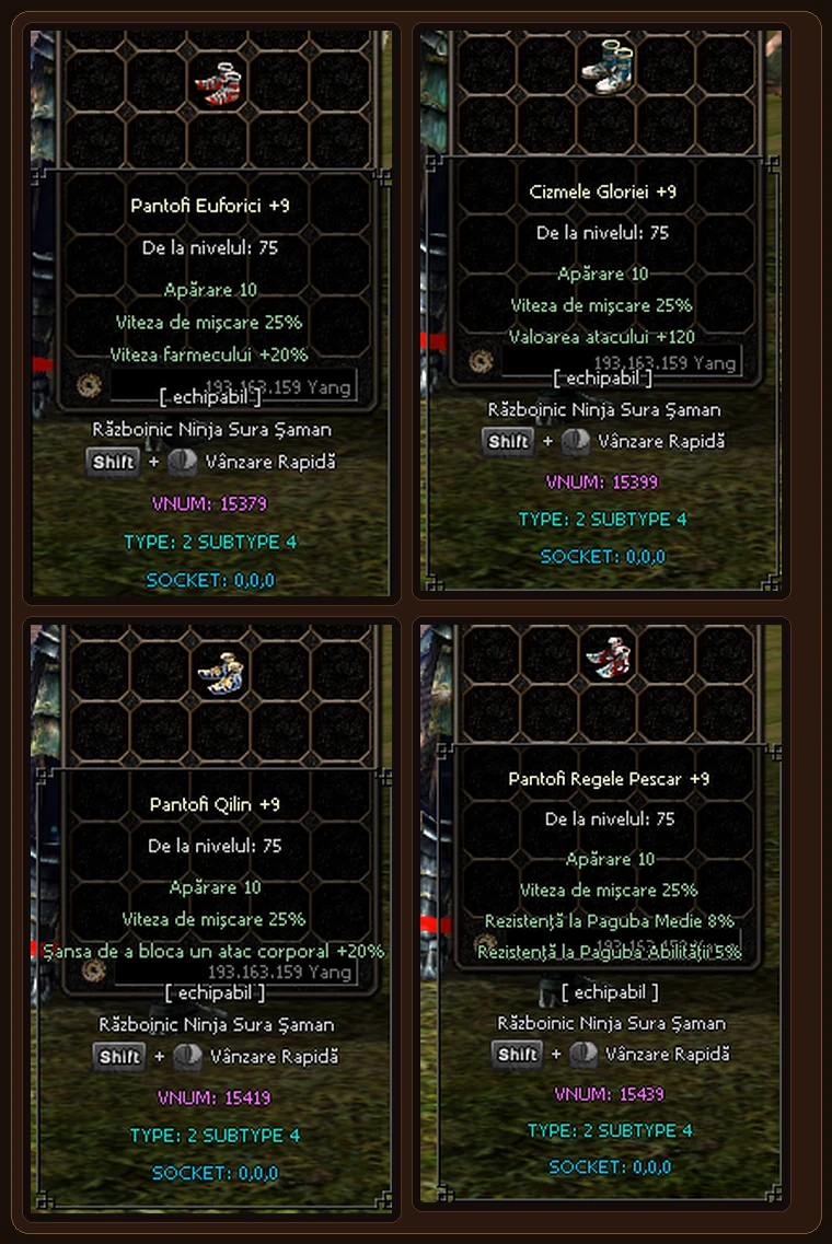 Regalis2 1.7.0 - Evoluții Pantofi