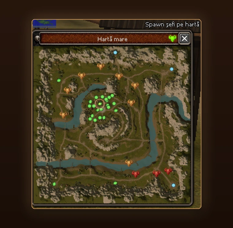 Regalis2 1.7.2 - Punctele de spawn ale șefilor pe hartă
