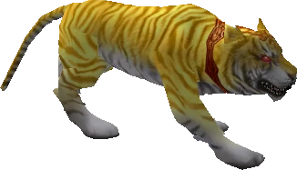 Tigris, tigrul galben cu dungi întunecate